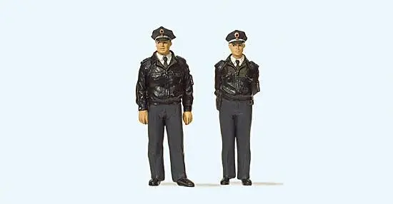 Preiser 65364 - Polizisten stehend blaue Uniform Spur 0