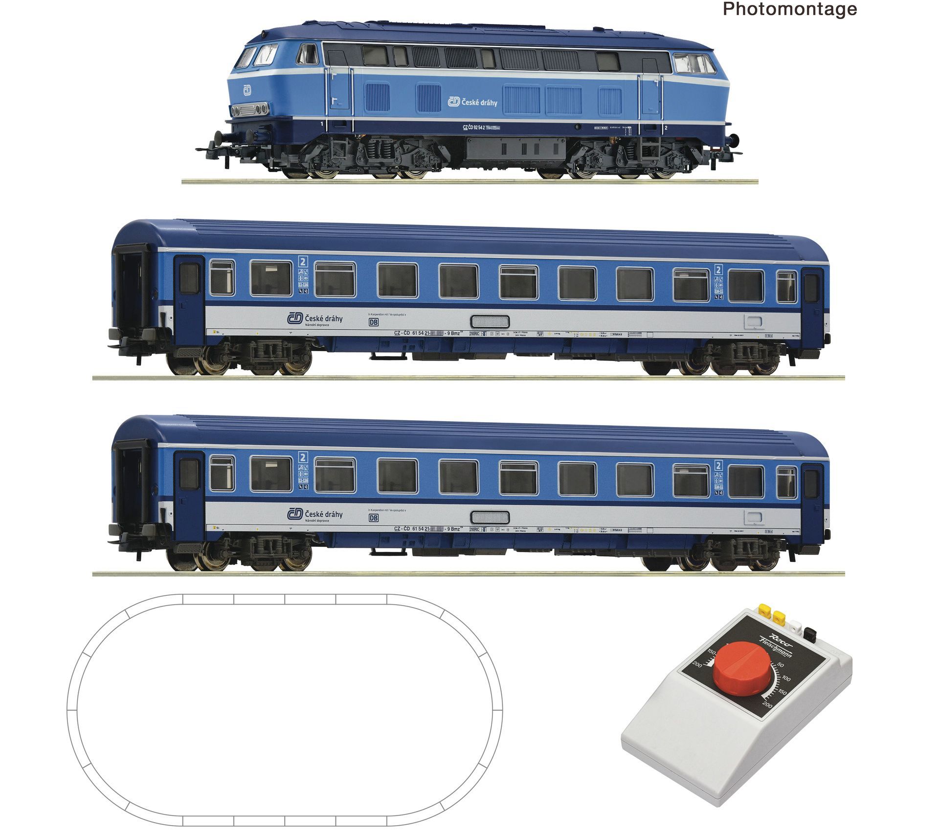 Roco 5100026 - Analog Startset Geoline BR 218 CD
