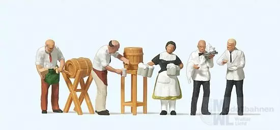Preiser 10210 - Wirte, Kellner, Bedienung H0 1:87