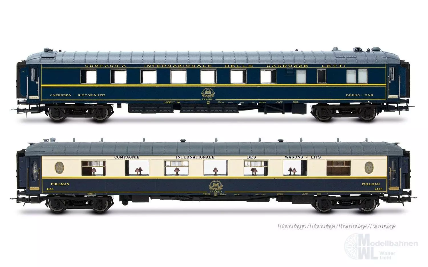 Rivarossi 4428 - Personenwagen Set CIWL Ep.IV 2.tlg. H0/GL