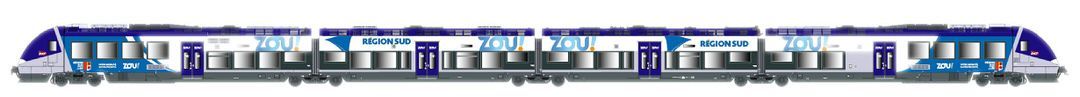 LS Models 10398 - Triebzug AGC 4 SNCF Ep.VI Region Sud 4.tlg. H0/GL LS Models 10398 - Triebzug AGC 4 SNCF Ep.VI Region Sud 4.tlg. H0/GL