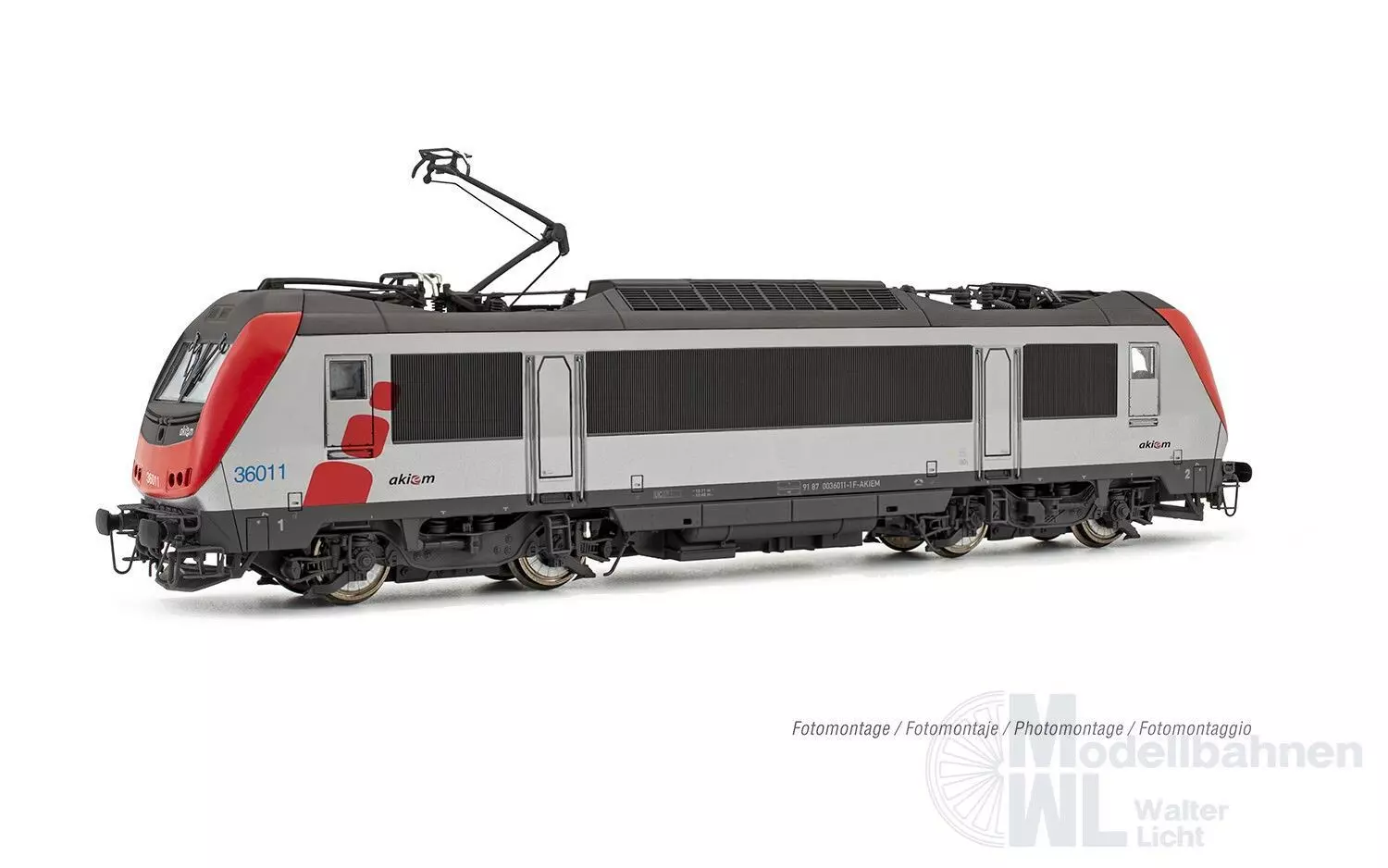 Jouef 2460 - E-Lok BB 36011 Akiem Ep.VI neue Farbgebung H0/GL