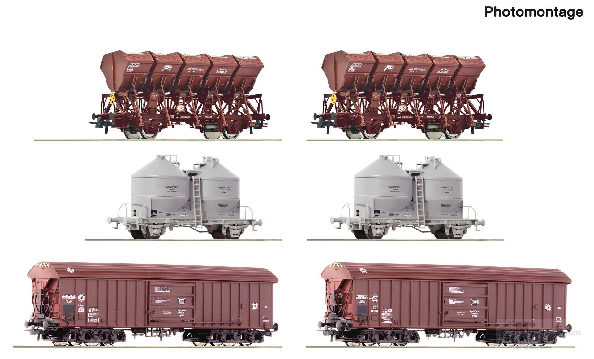 Roco 6600329 - Güterwagen Set DB Ep.IV Rangierbahnhof 6.tlg. H0/GL