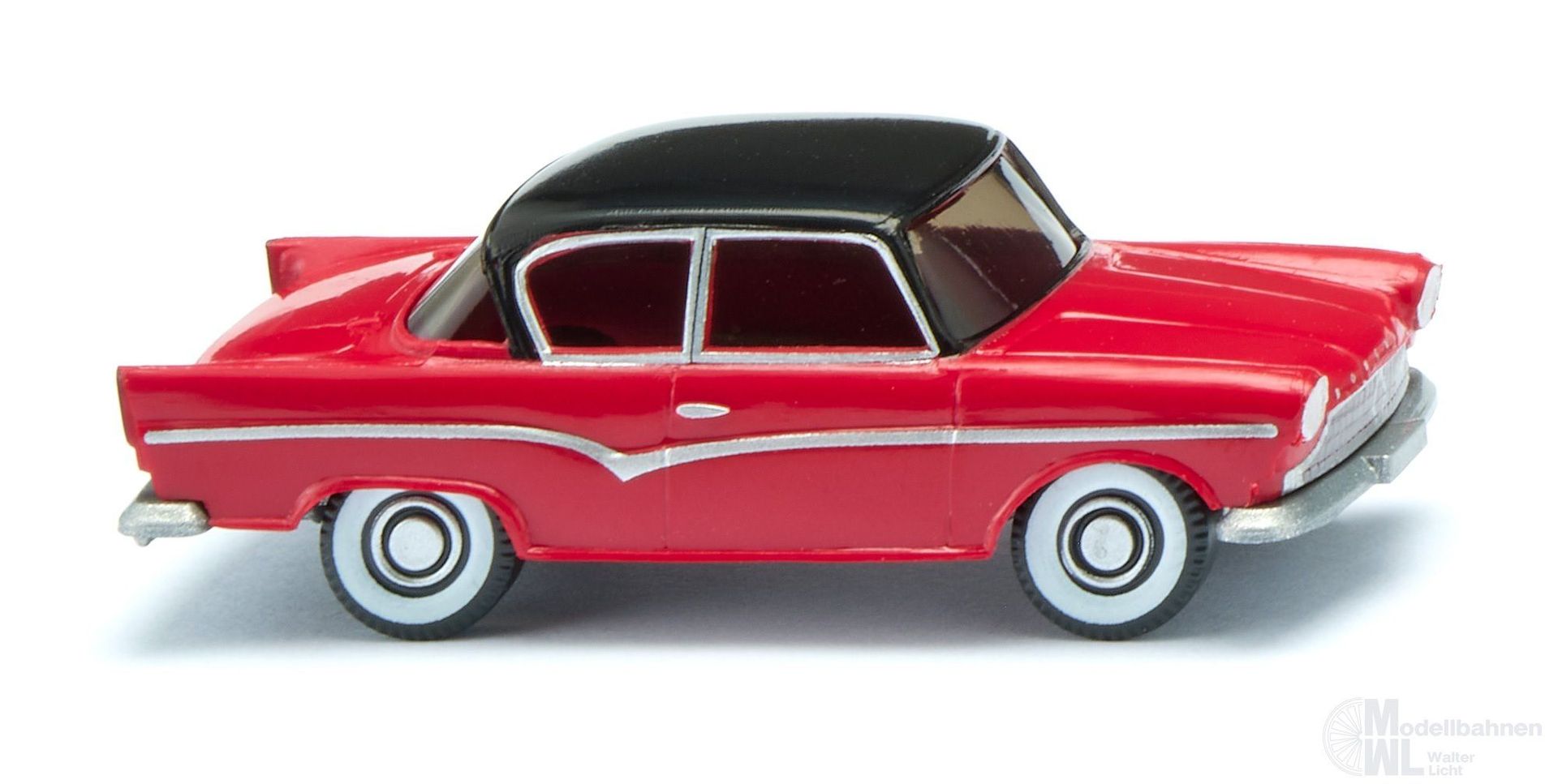 Wiking 18001 - Borgward Arabella - karminrot mit schwarzem Dach H0 1:87