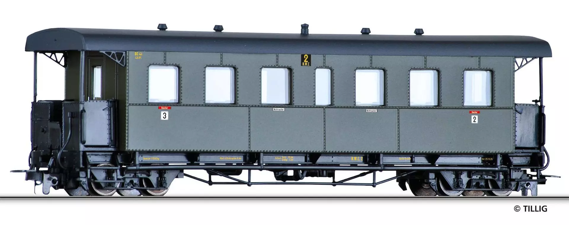 Tillig 13937 - Personenwagen NWE Ep.II BC4i H0m