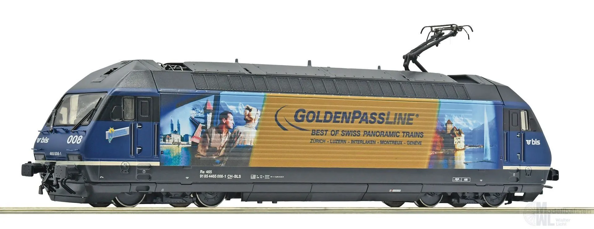 Roco 7510172 - E-Lok Re 465 008-1 BLS Ep.V/VI Golden Pass H0/GL Sound