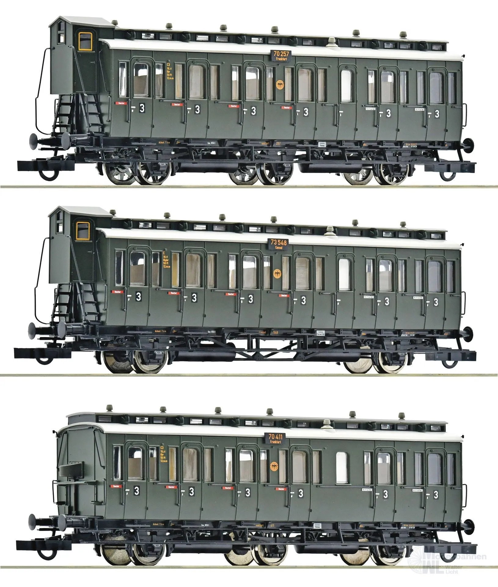 Roco 6200254 - Abteilwagen Set DRG Ep.II 3.tlg. H0/GL