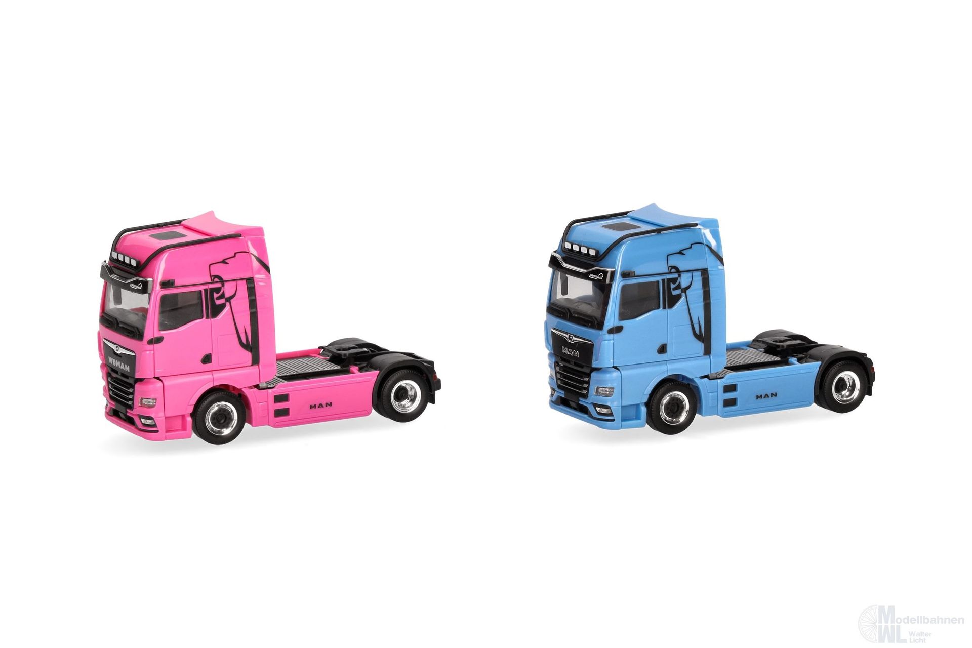 Herpa 319195 - Set WOMAN & MAN eTGX GX Zugmaschine H0 1:87 Herpa 319195 - Set WOMAN & MAN eTGX GX Zugmaschine H0 1:87