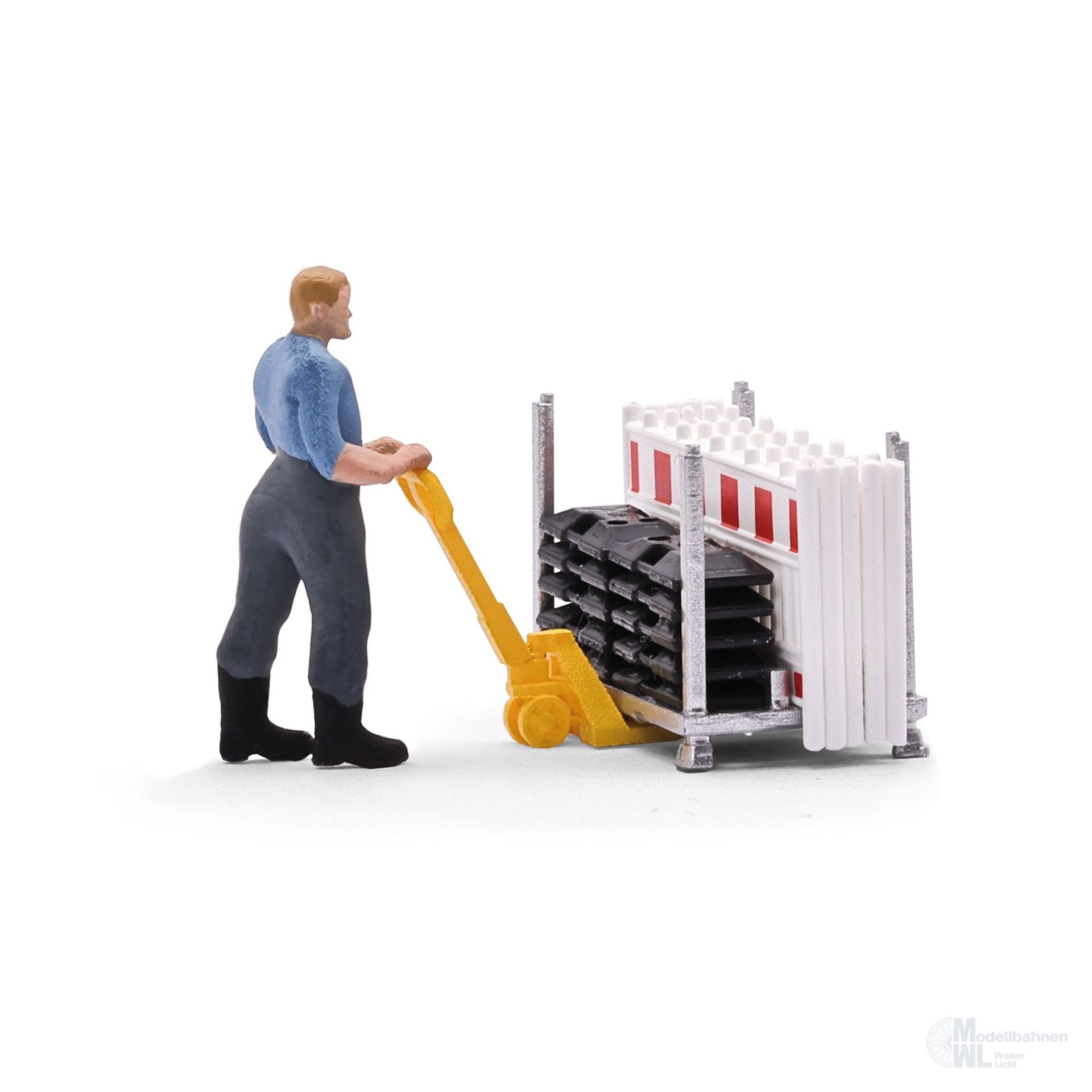 Busch 79897 - A-Set: Schrankenzaun-Transort H0 1:87