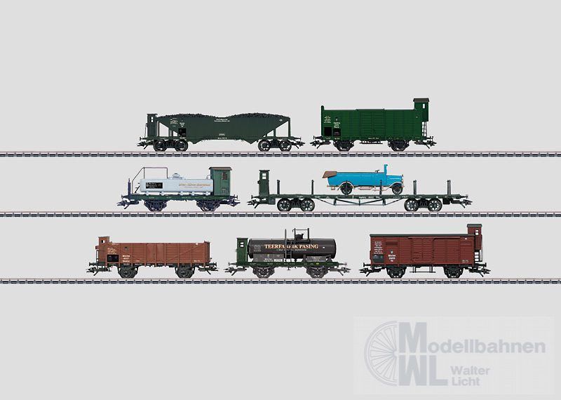 Märklin 46082 - MÄRKLIN - Güterwagen-Set K.Bay.Sts.B. Ep.I 7.tlg. H0/WS