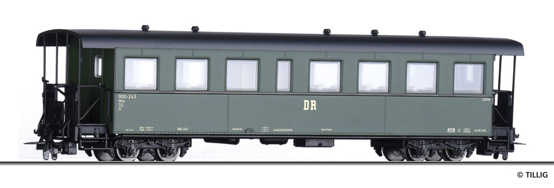 Tillig 13986 - Personenwagen DR Ep.III KB4ip H0m Tillig 13986 - Personenwagen DR Ep.III KB4ip H0m