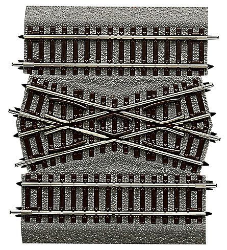 Roco 42598 - Mittelstück für doppelte Gleis­verbindung DGV15 mit Bettung H0/GL