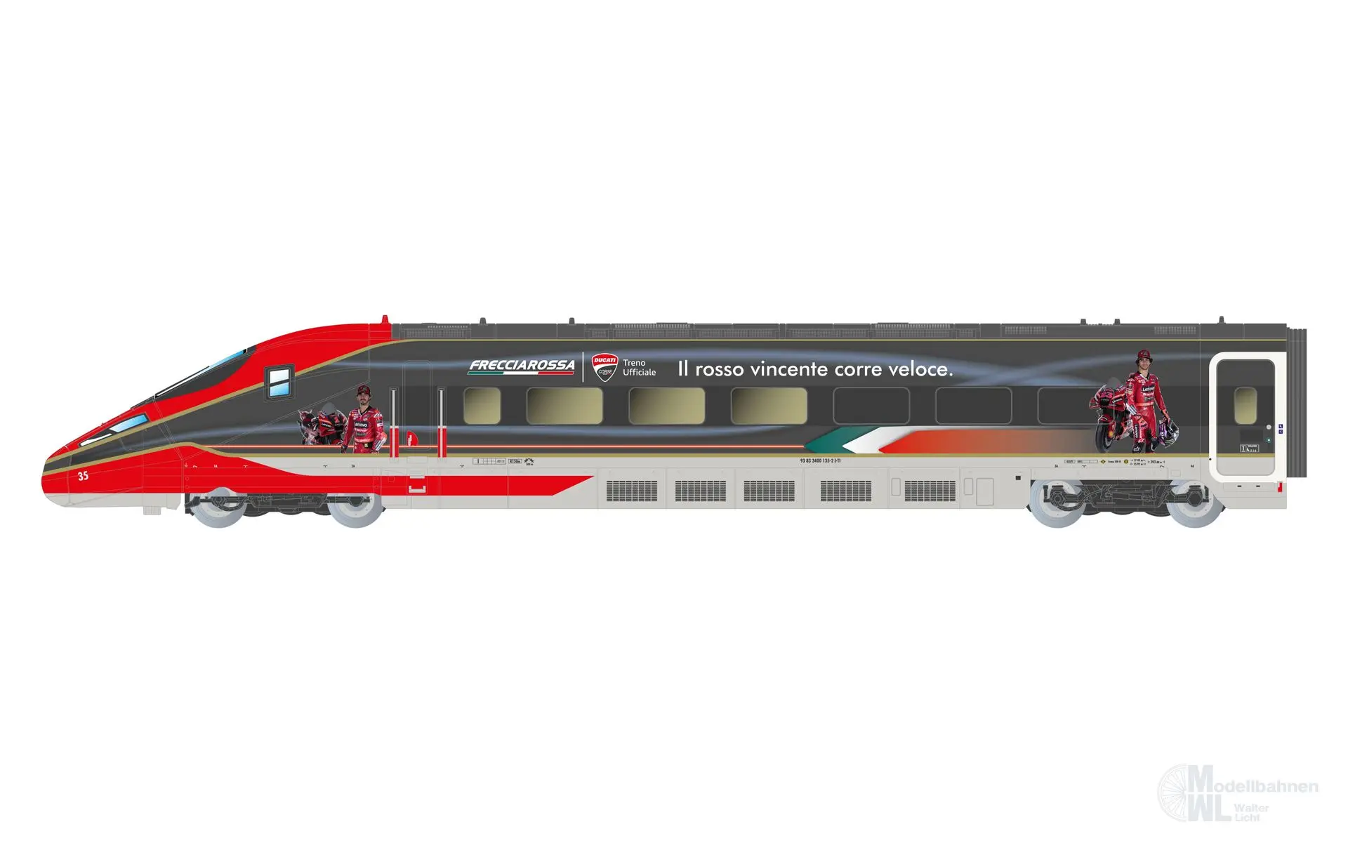 Arnold 2620 - Triebzug Frecciarossa 1000 FS Ep.VI 4.tlg. Grundeinheit Ducati N 1:160