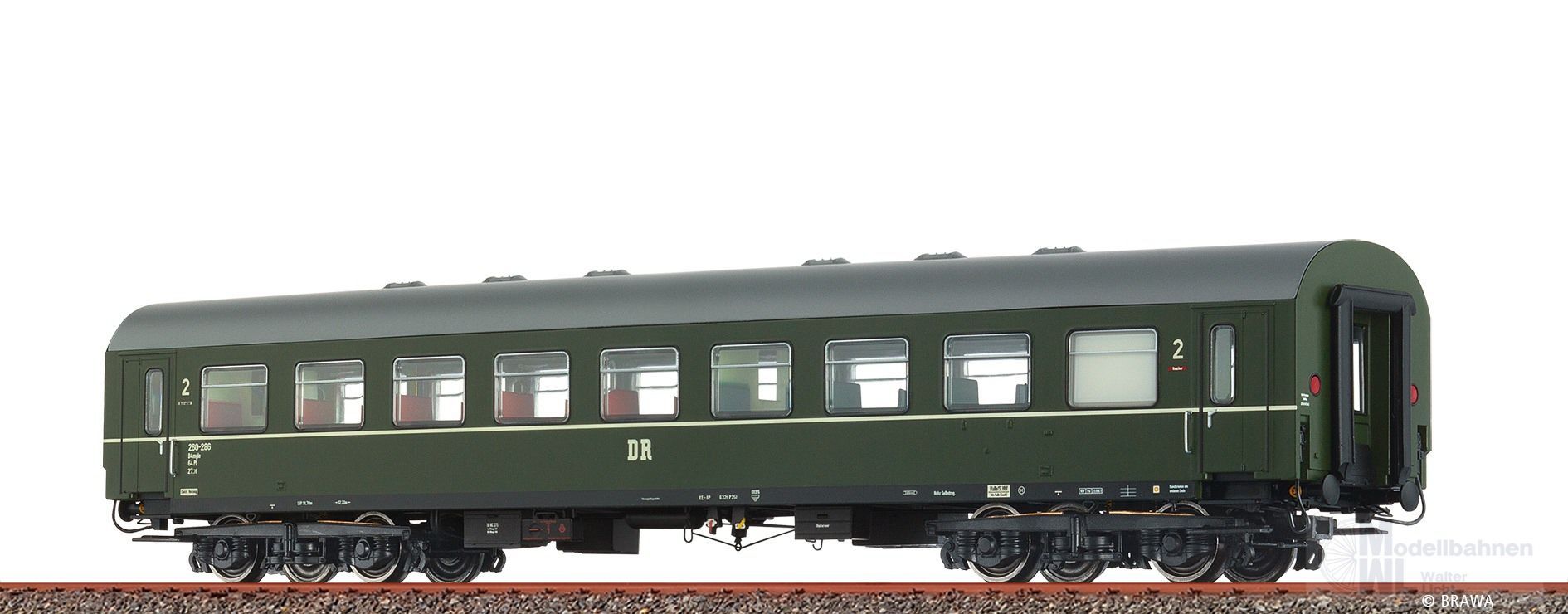 Brawa 50809 - Personenwagen DR Ep.III B4mgl 260-286 H0/GL