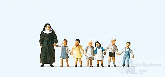Preiser 10401 - Nonne. Kinder H0 1:87