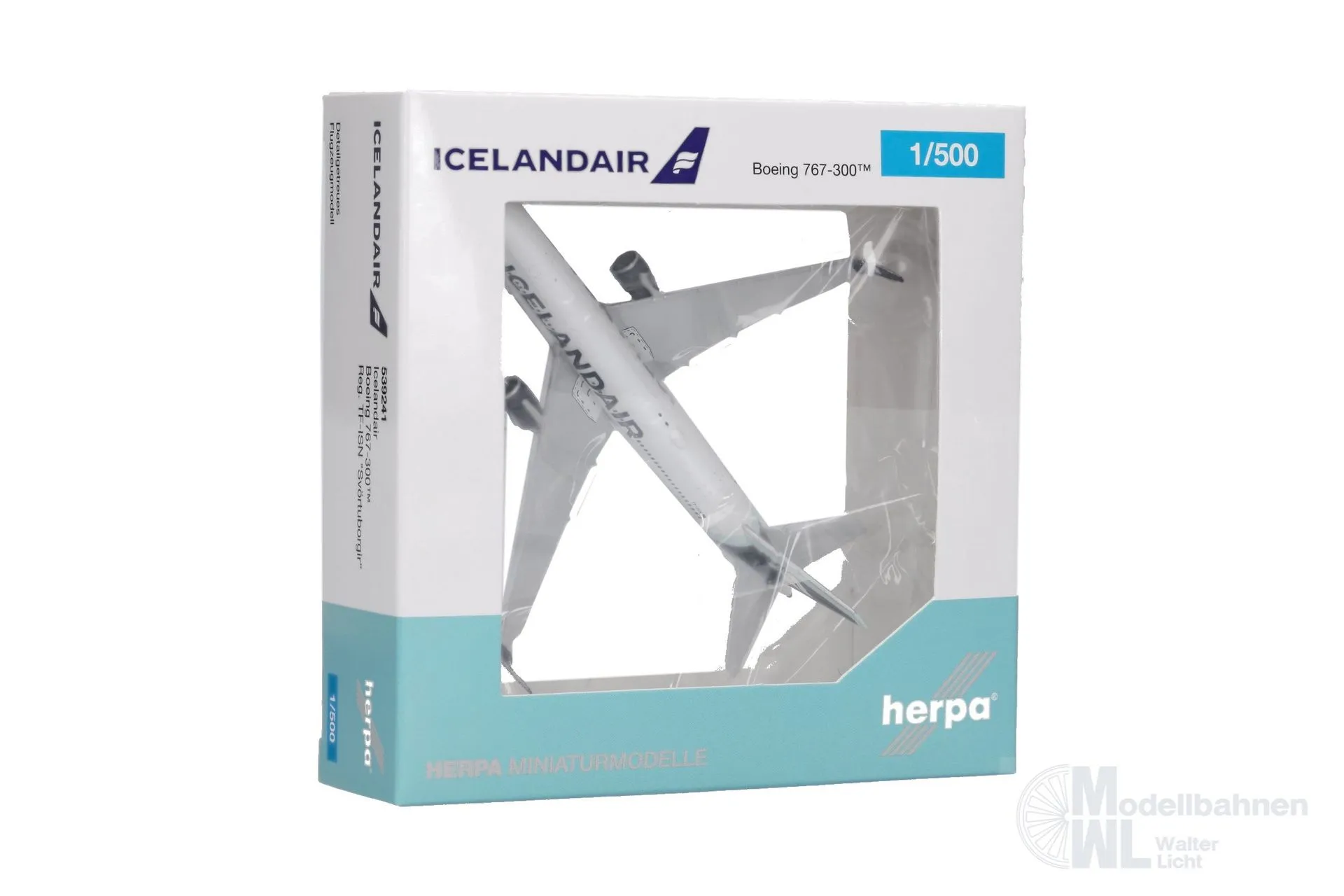 Herpa 539241 - Boeing 767-300 Icelandair Borreal 1:500