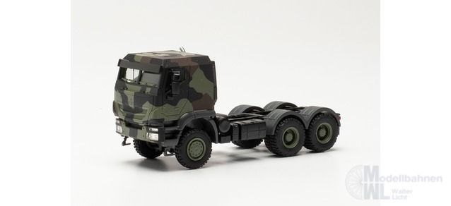 Herpa 746908 - Iveco Trakker geschützt 6x6 Sattelzugmaschine Bundeswehr flecktarn H0 1:87