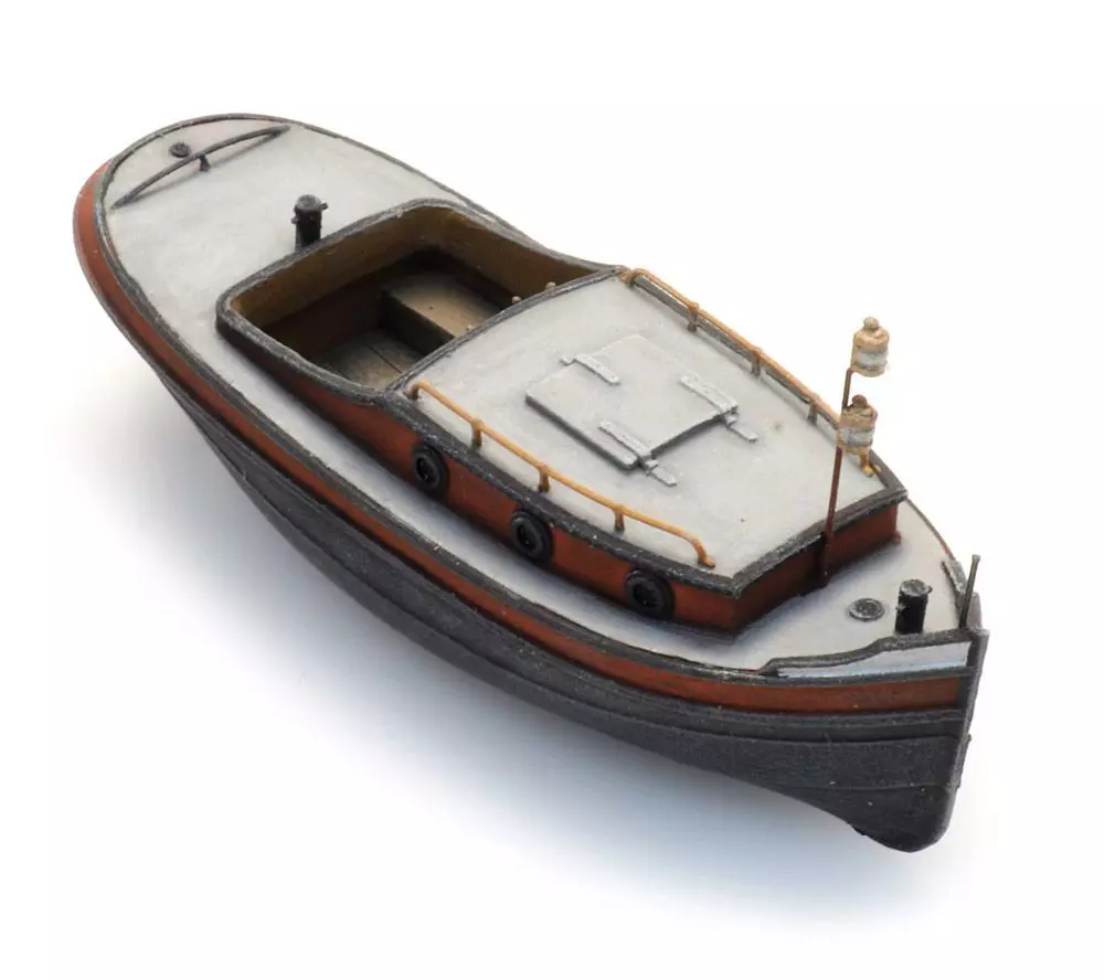 ARTITEC b.v. 50148 - Stoßboot Opduwer Vollrumpf BAUSATZ H0 1:87