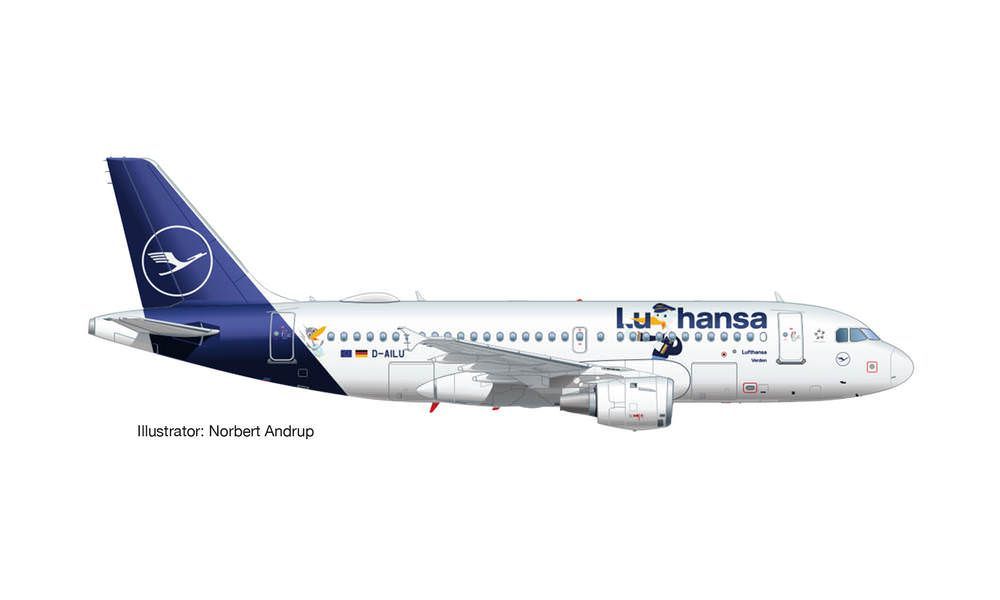 Herpa 612722 - Airbus A319 Lufthansa Lu 1:100