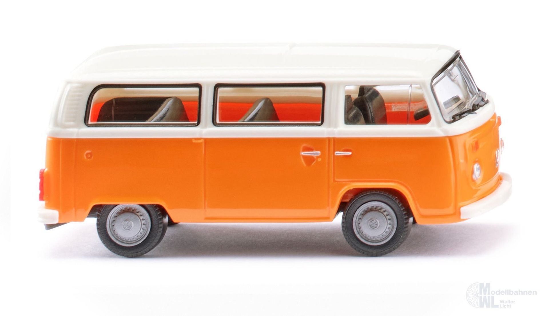 Wiking 031802 - VW T2b Bus - orange/weiß H0 1:87