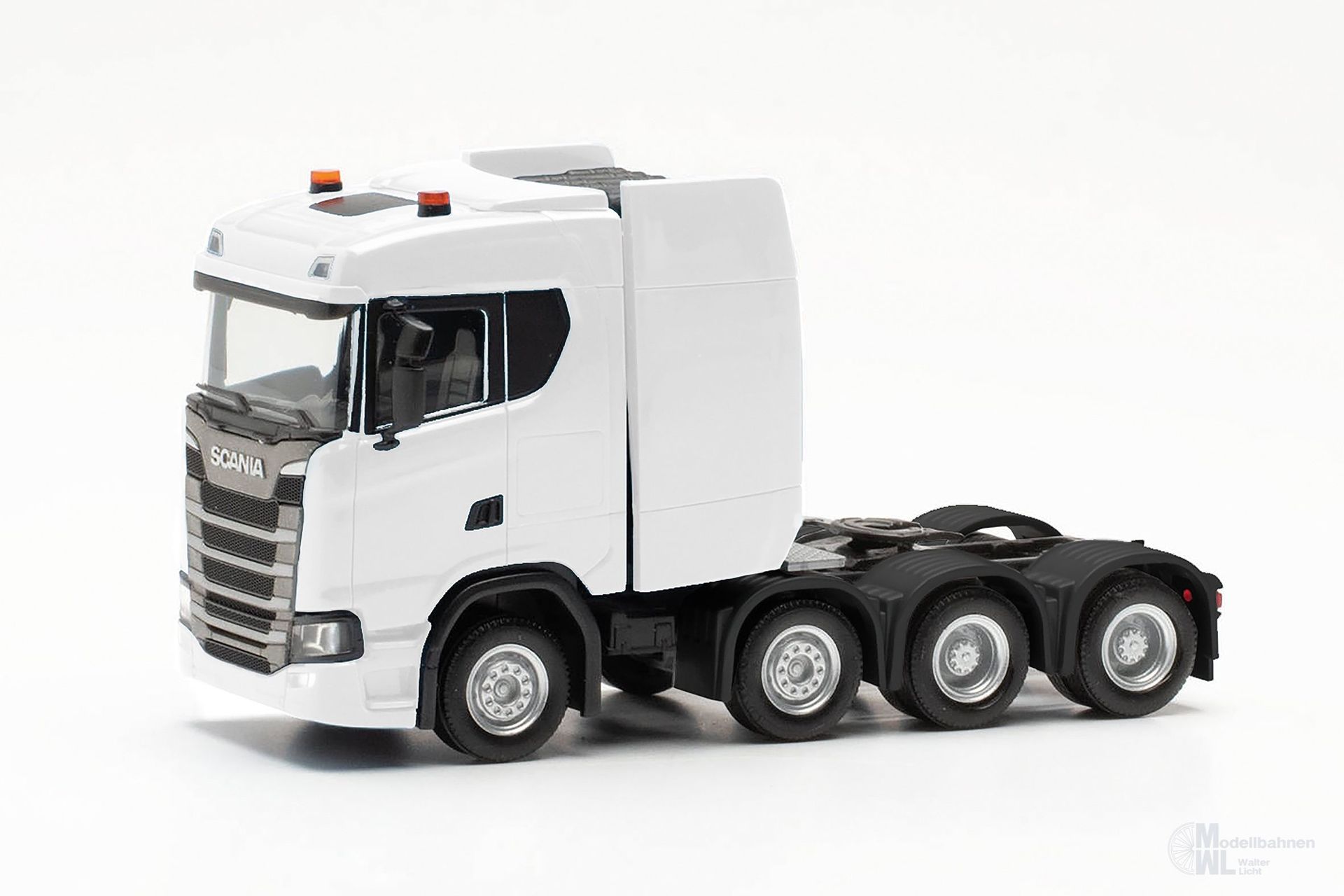 Herpa 315753-003 - Scania CS 20 ND Schwerlast-Zugmaschine weiß H0 1:87