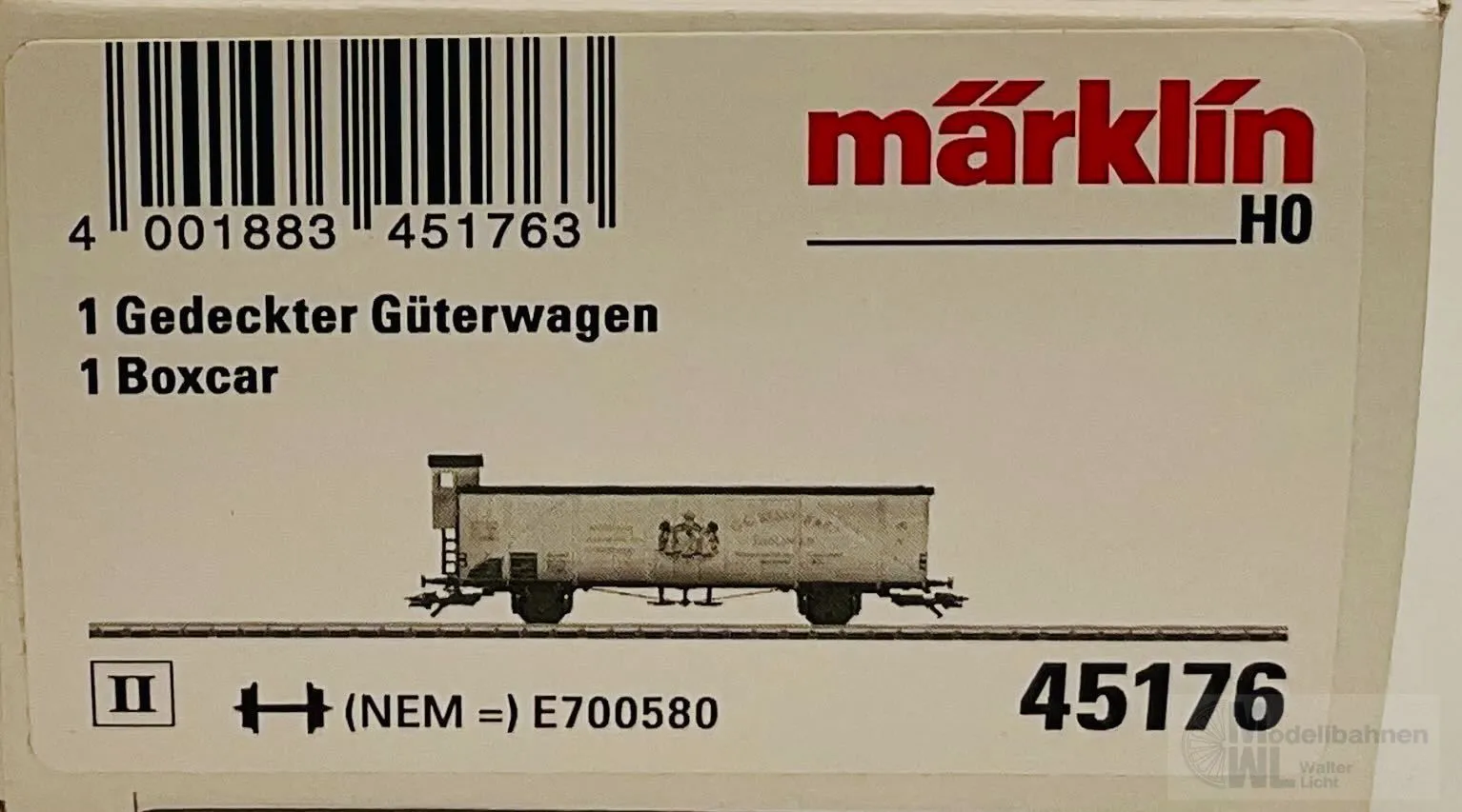 Märklin 45176 - MÄRKLIN - Güterwagen ged. DRG Ep.II Kessler Sekt H0/WS