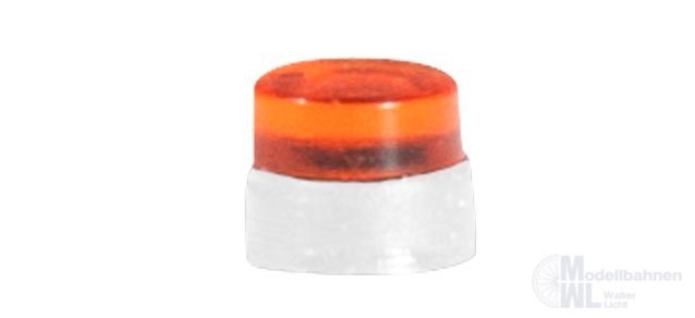 Herpa 053563 - Zubehör flache Rundumleuchten für LKW, orangetransparent