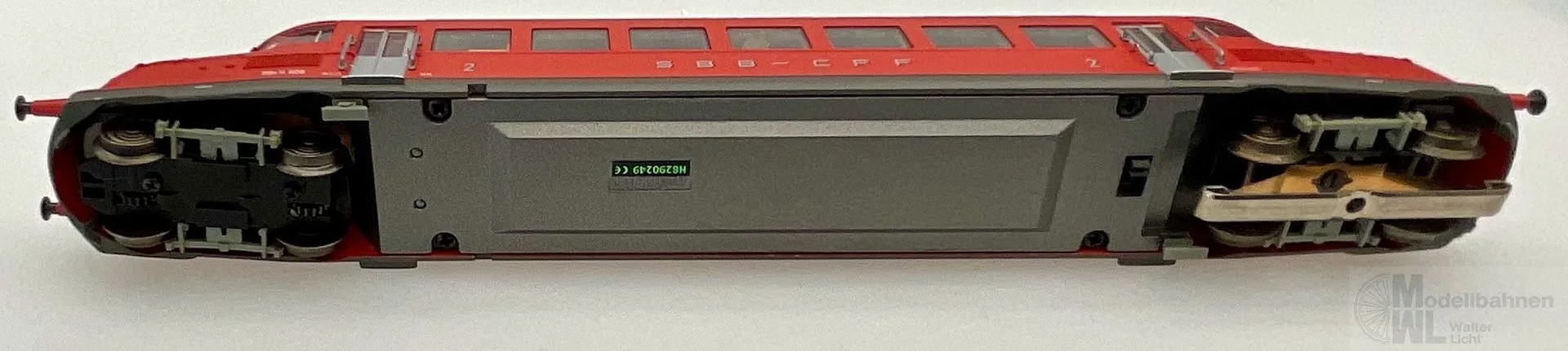 Märklin 37866 - MÄRKLIN - Triebwagen Rbe 2/4 SBB Ep.III Roter Pfeil mit Güterwagen H0/WS Sound