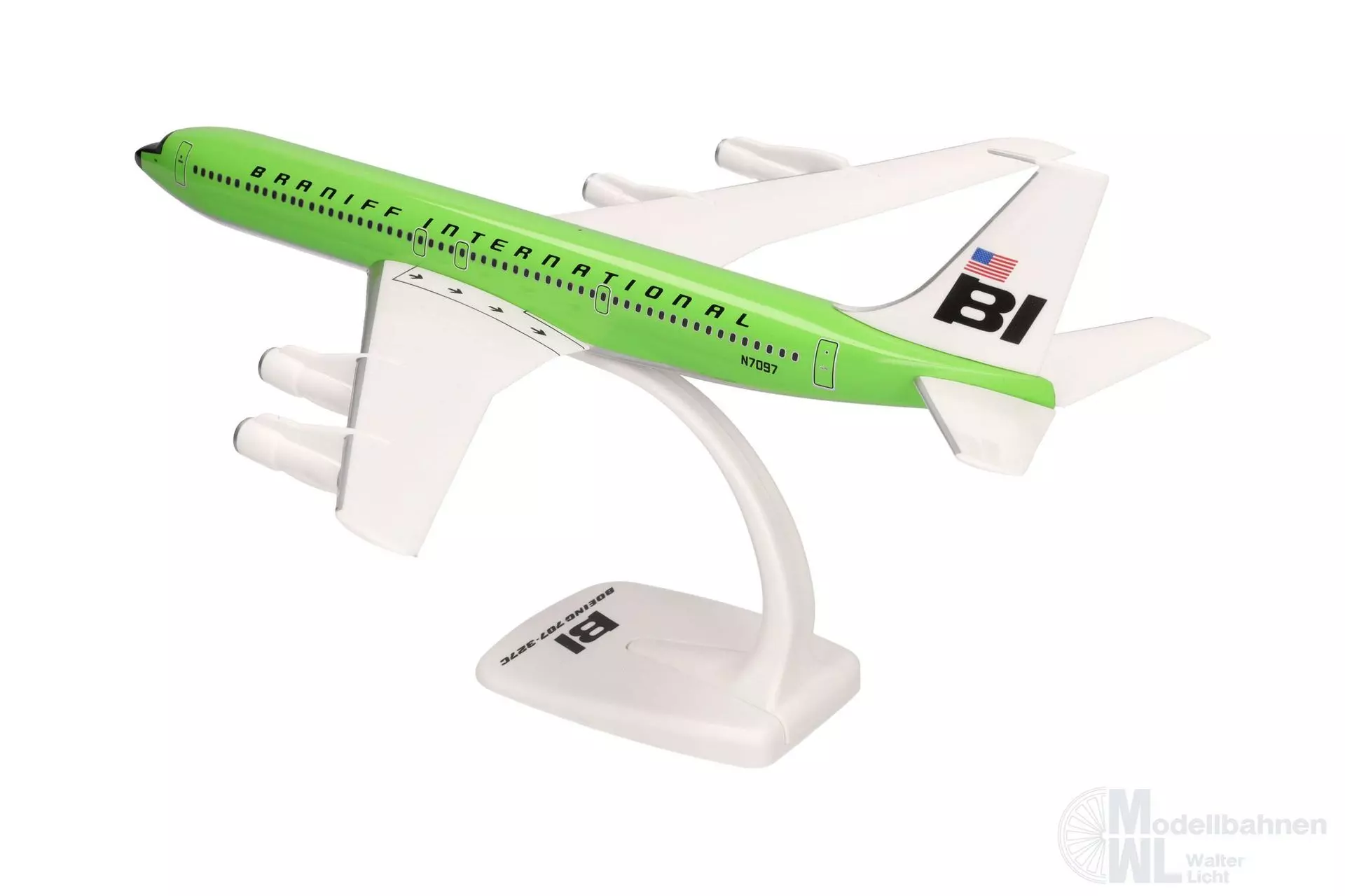Herpa 614009 - Boeing 707-300 Braniff lime green 1:100