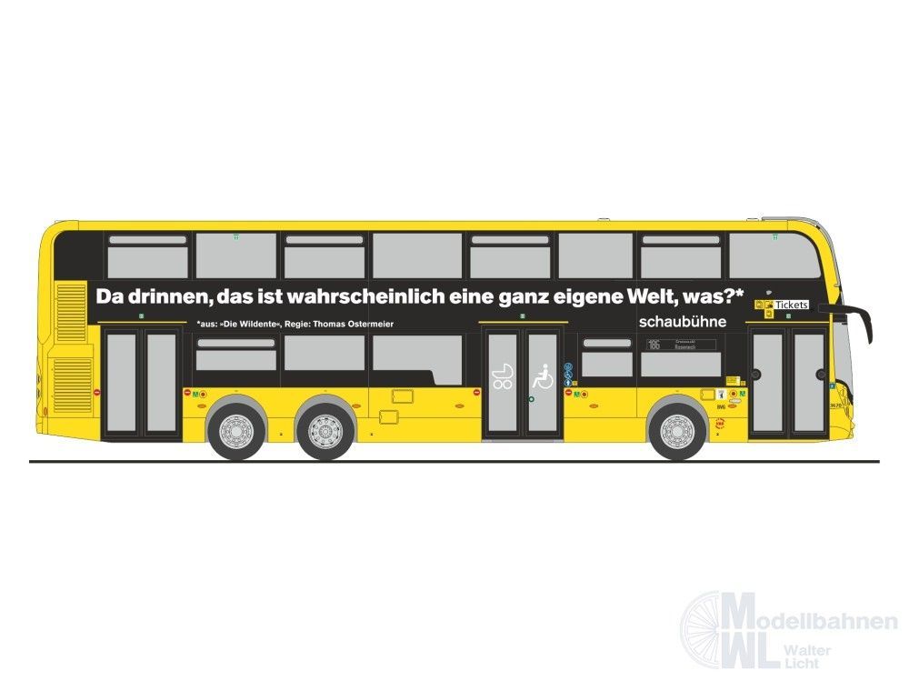 Rietze 78034 - Alexander Dennis Enviro500 BVG-Schaubühne H0 1:87