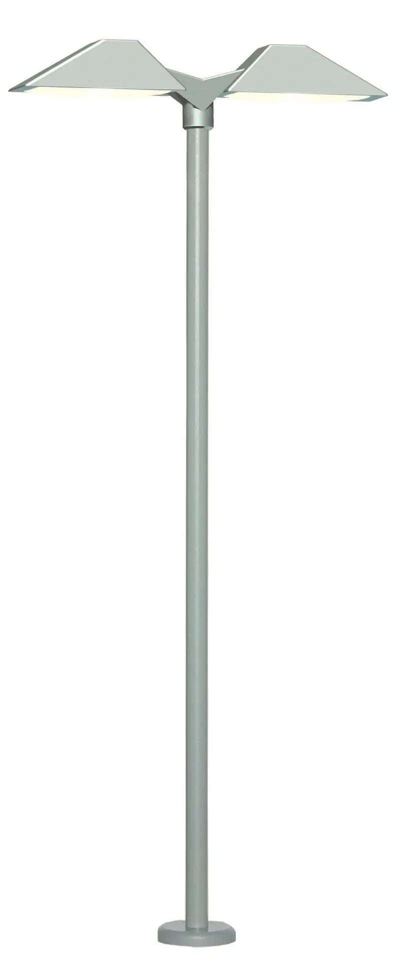 Viessmann 6484 - Moderne Bahnsteigleuchte doppelt LED weiß N 1:160