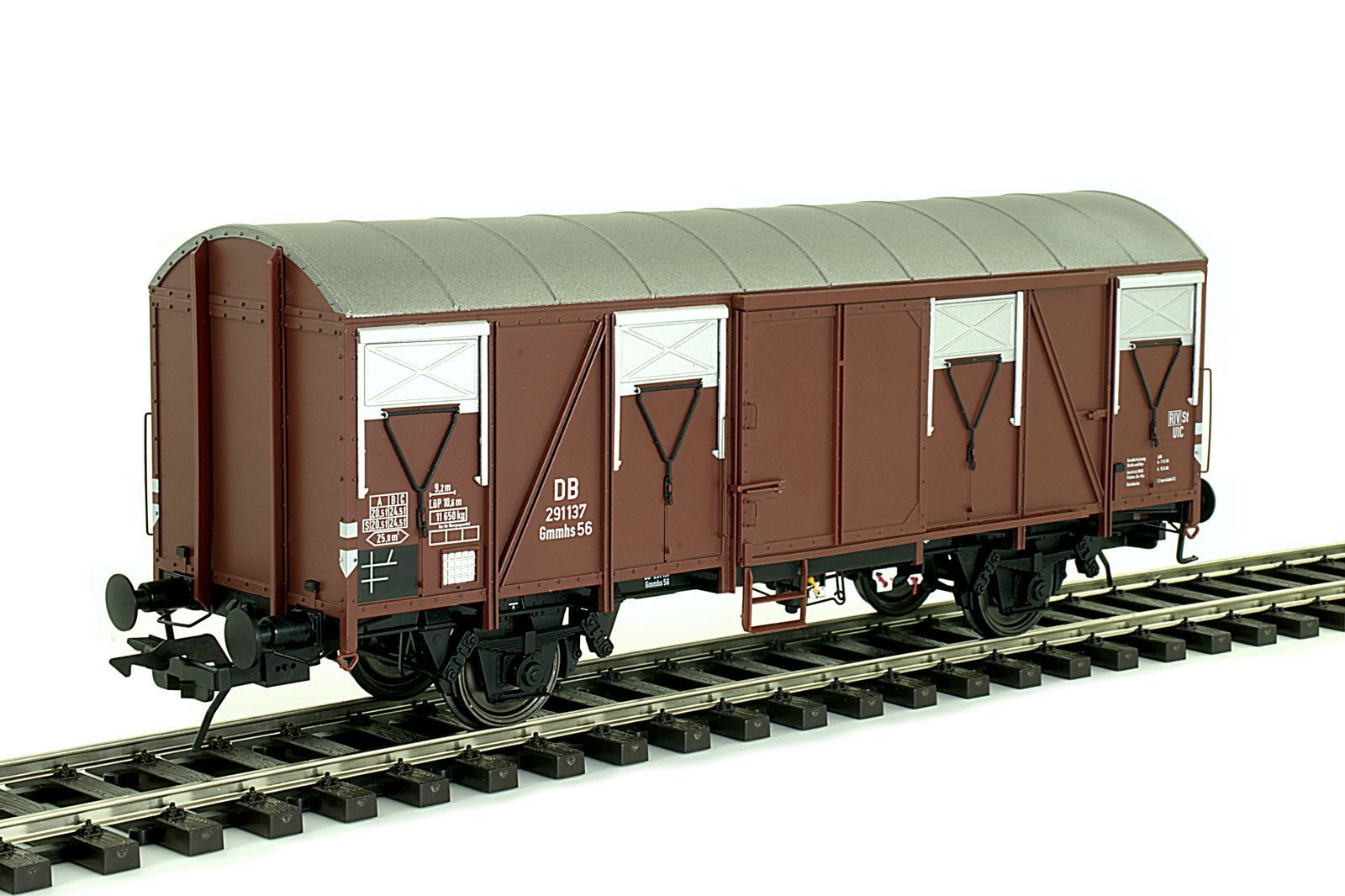 42242-02 Lenz 42242-02 - Güterwagen DB Ep.III Gmmhs 56 Nr. 291 137 Spur 0