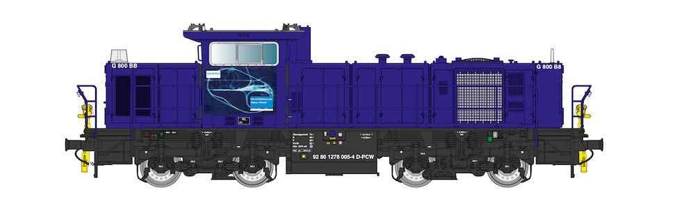 Jägerndorfer Modellbahn 20752 - Diesellok MaK G800 BB Siemens PCW Ep.VI H0/GL Sound