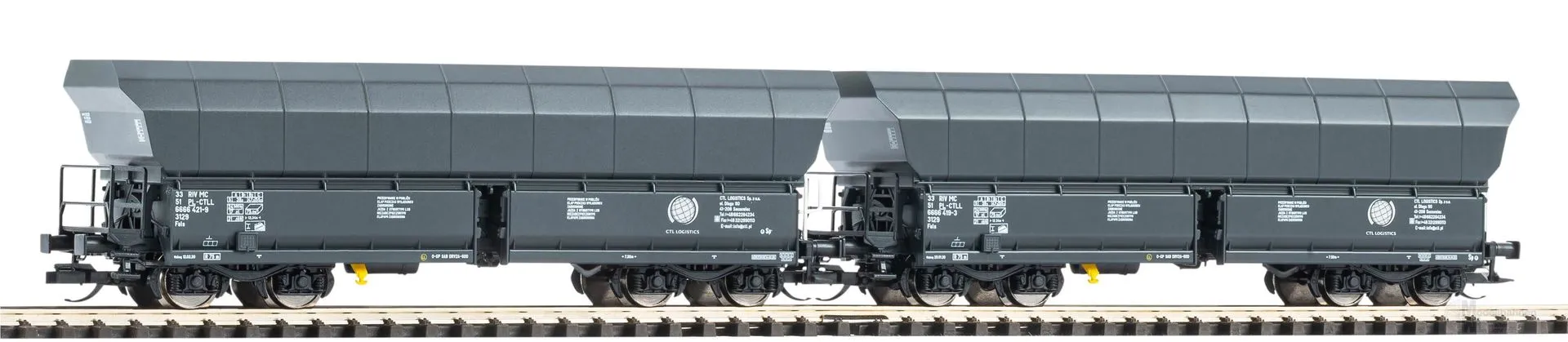 Piko 47854 - Schüttgutwagen Set PL-CTL Ep.VI Falns 2.tlg. TT 1:120