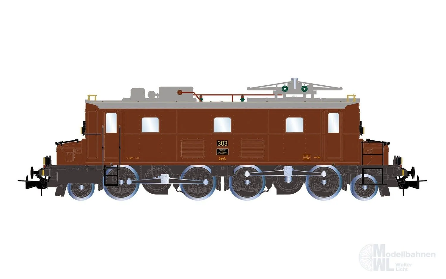 Rivarossi 2999 - E-Lok Ce 4/6 303 BLS Ep.III Bauzustand 1970 H0/GL