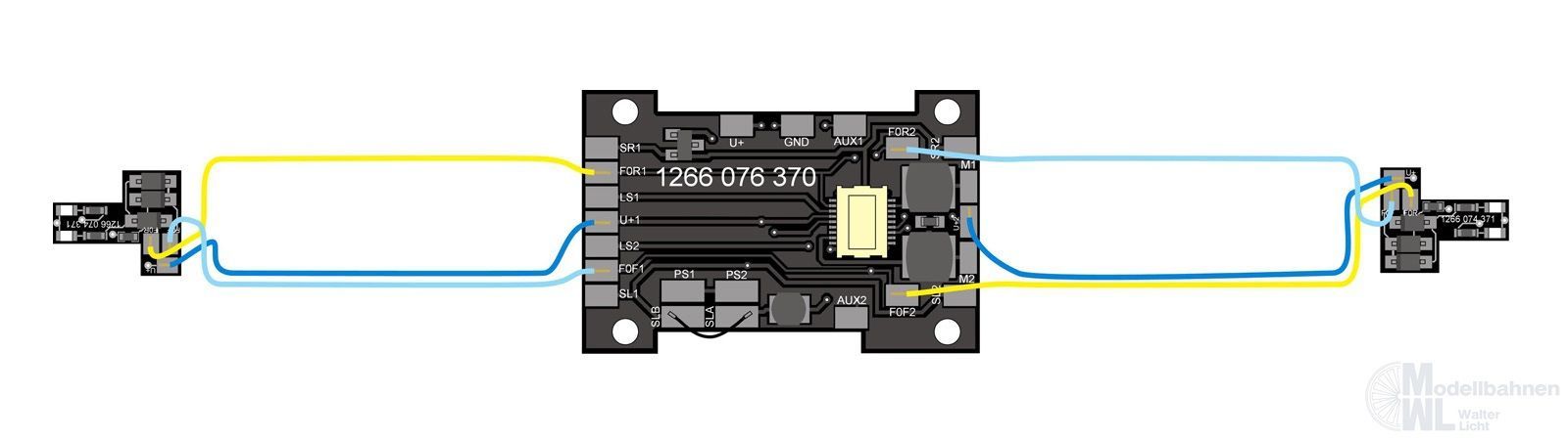 Bemo 5166370 - Umbausatz LED Stirnlicht 1266 H0m