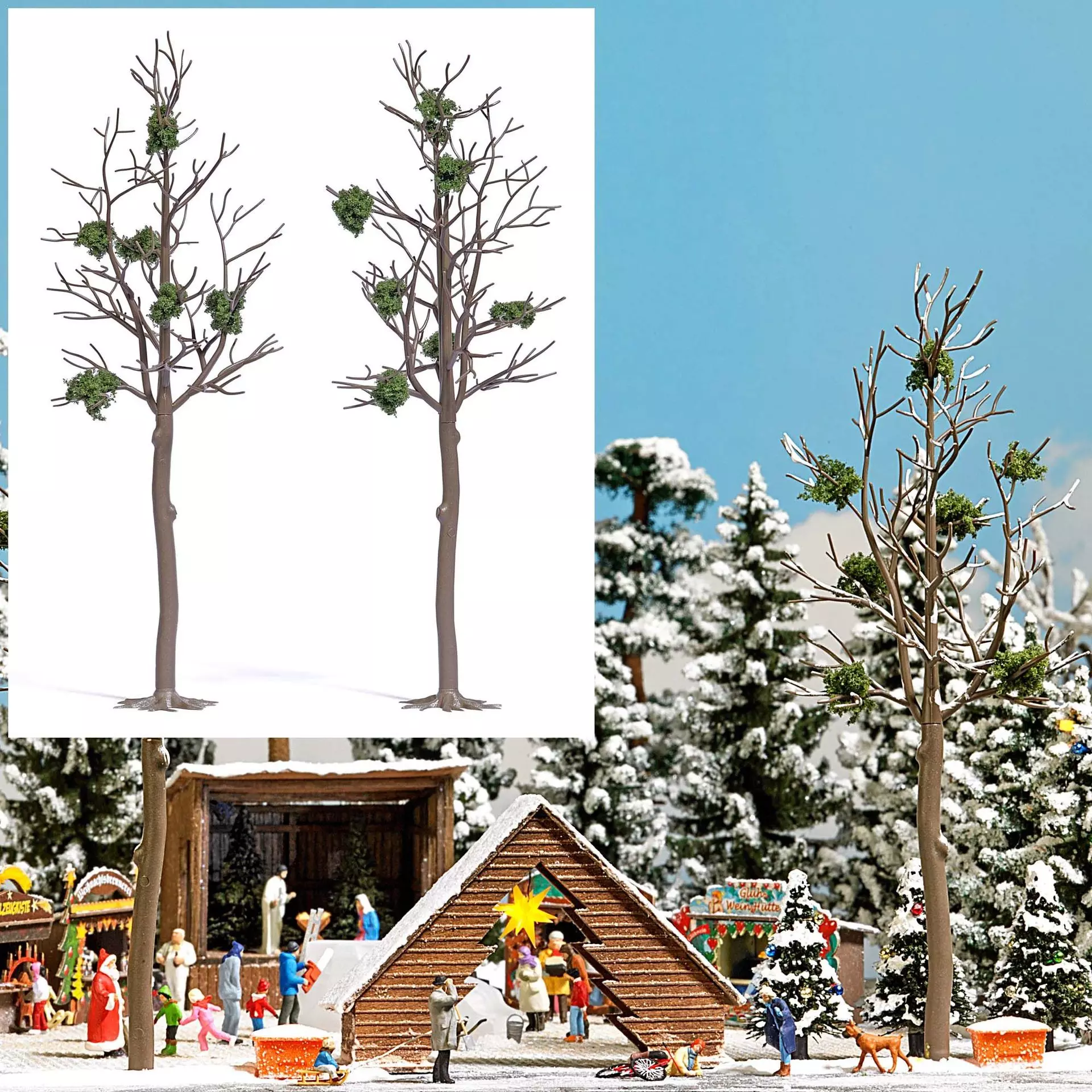 Busch 6795 - 2 Mistelbäume H0 1:87