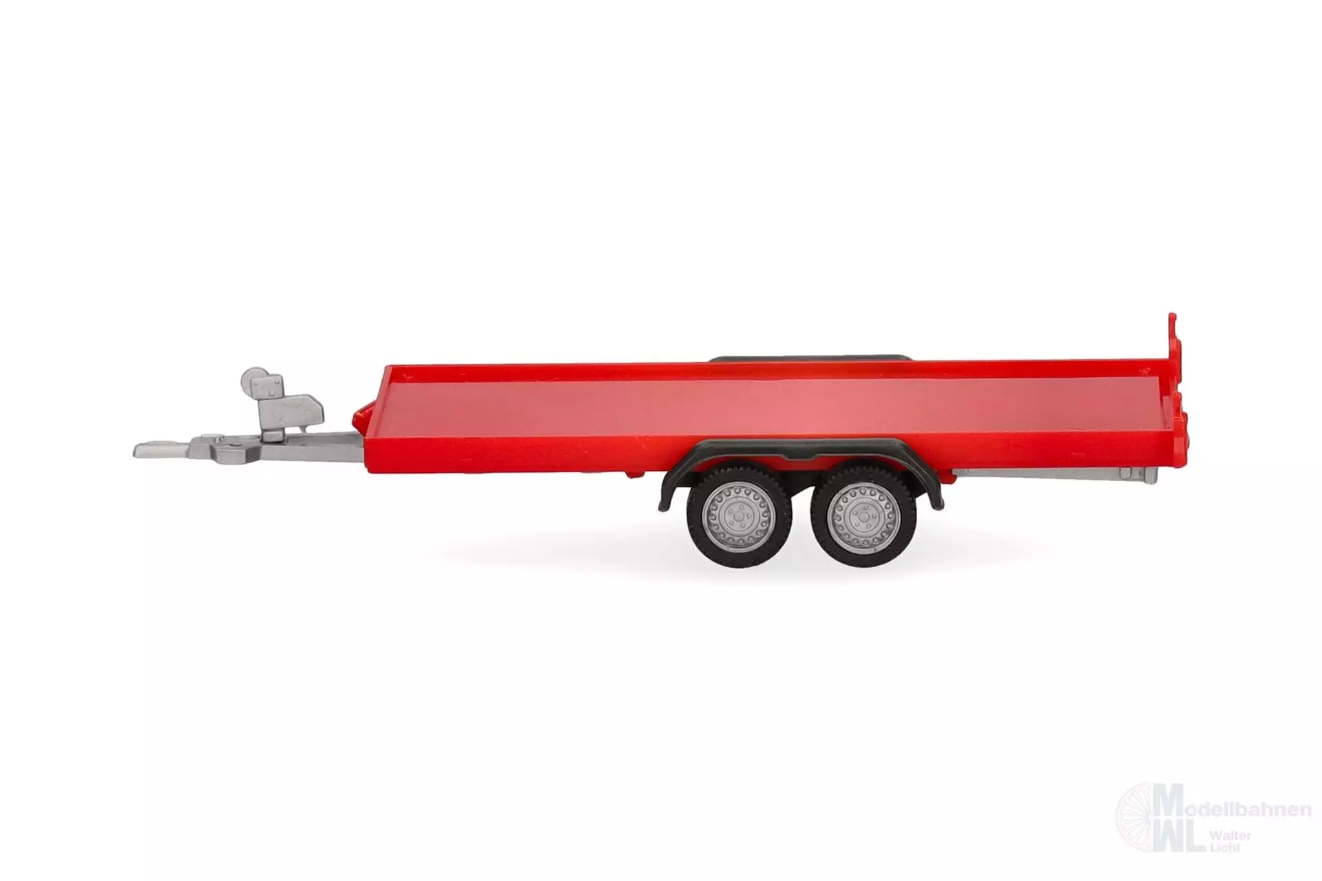 Herpa 052450-004 - PKW-Transportanhänger 2-achs rot H0 1:87