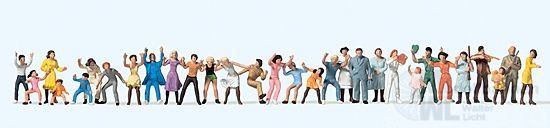 Preiser 14414 - Volksfestbesucher 30 Figuren H0 1:87 Preiser 14414 - Volksfestbesucher 30 Figuren H0 1:87