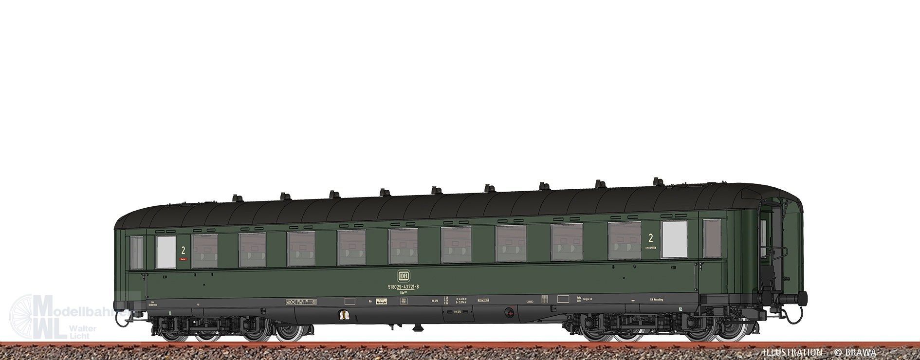 Brawa 51090 - Schürzenwagen DB Ep.IV Büe366 51 80 29-43 721-8 H0/GL DIGITAL EXTRA Brawa 51090 - Schürzenwagen DB Ep.IV Büe366 51 80 29-43 721-8 H0/GL DIGITAL EXTRA