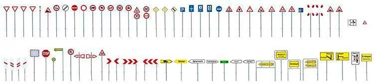 Faller 180533 - Verkehrsschilder-Set H0 1:87