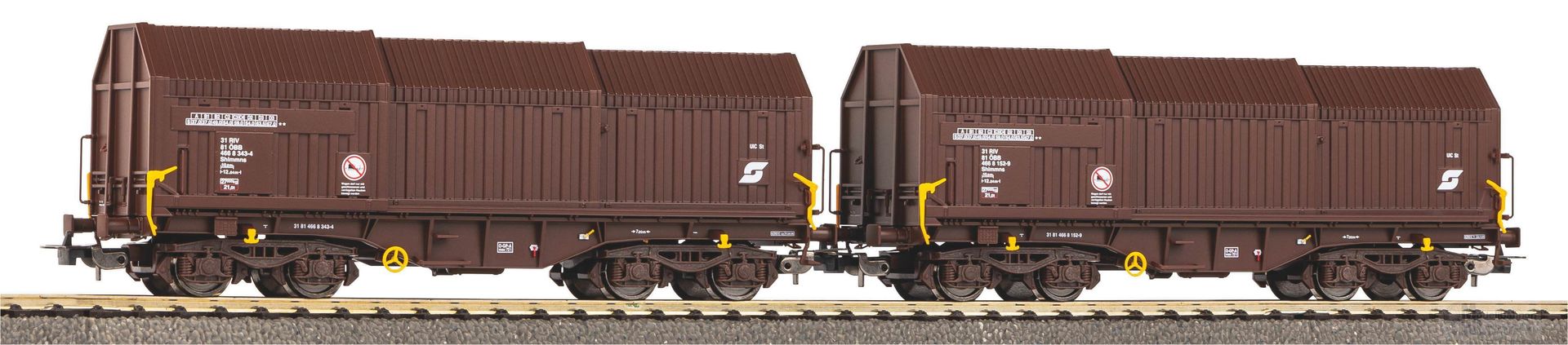 Piko 58297 - Teleskophaubenwagen Set ÖBB Ep.V 2.tlg. H0/GL