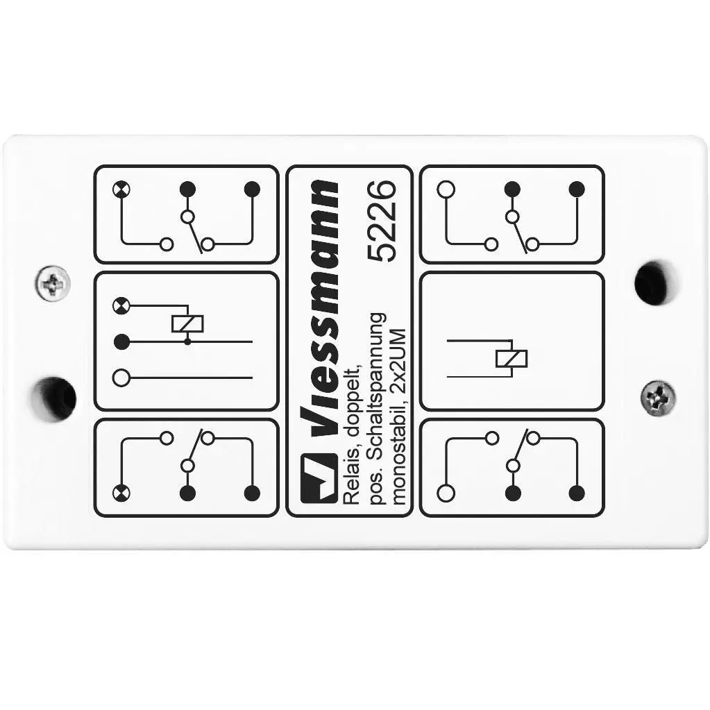 Viessmann 5226 - Relais monostabil 2 x 2 UM positiver Schaltimpuls