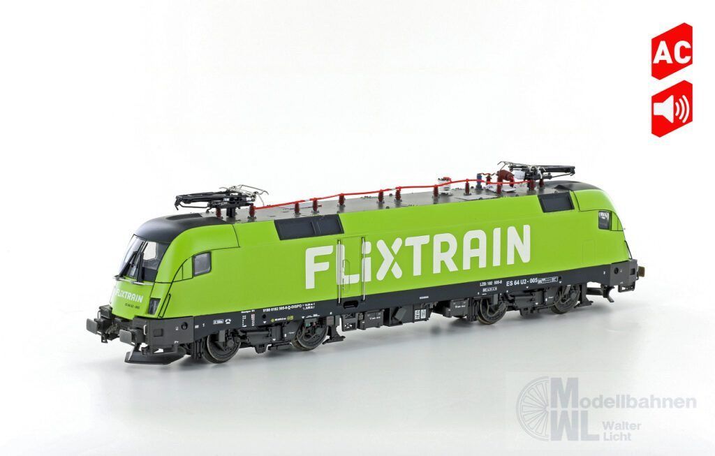 Jägerndorfer Modellbahn 18182 - E-Lok BR182.505 Taurus FLIXTRAIN Ep.VI H0/WS Sound