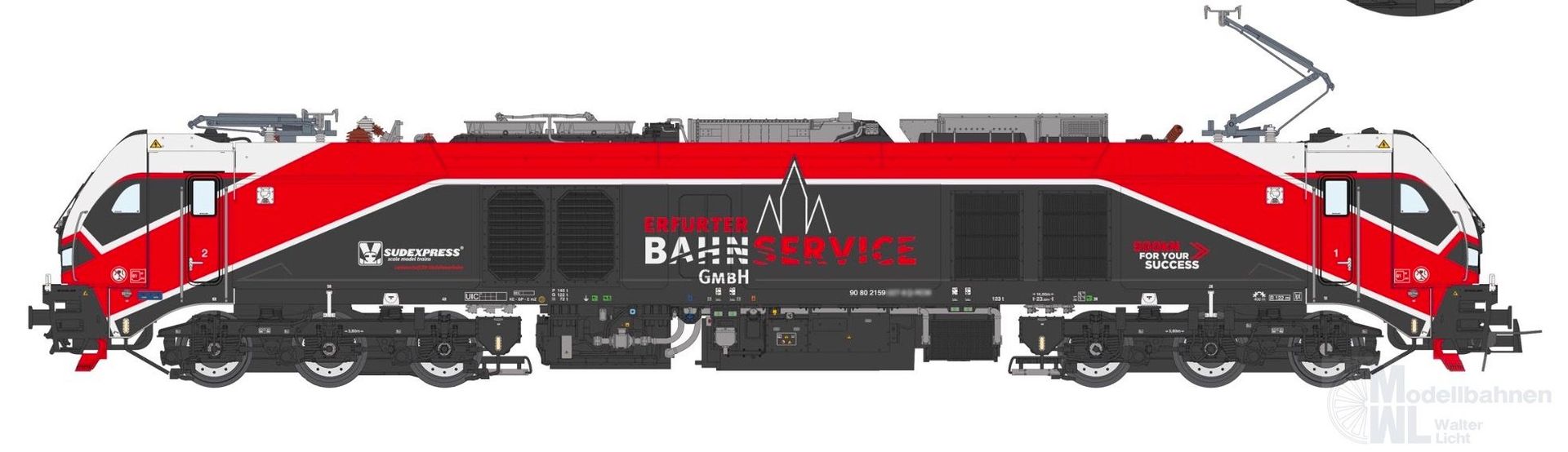 Sudexpress N1594510 - Zweikraftlok BR 159 451-4 EuroDual Erfurter Bahnservice Ep.VI N 1:160 Sou