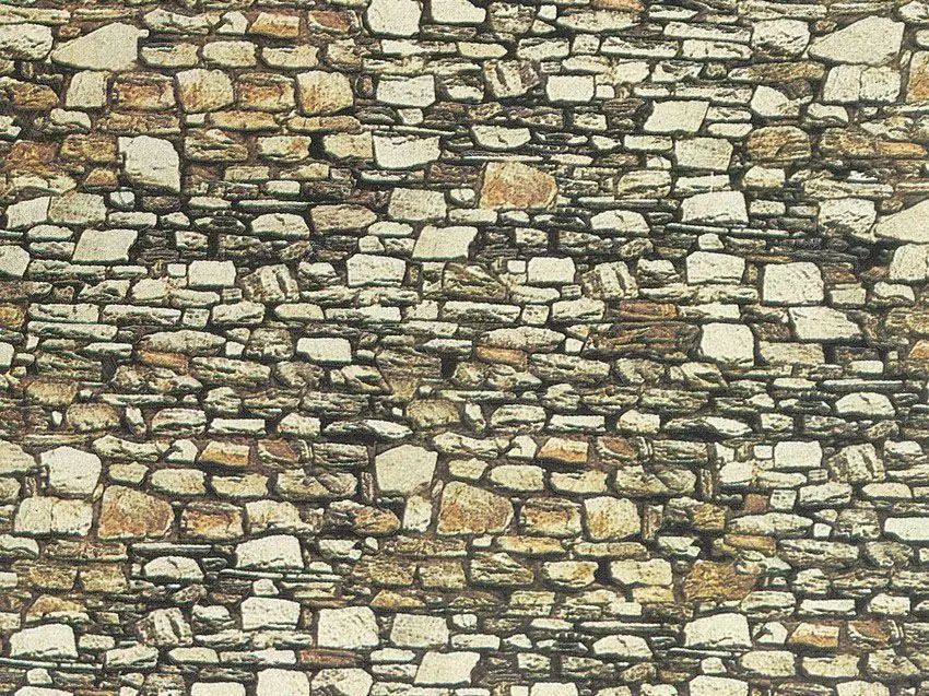 Noch 57720 - Mauerplatte Basalt extra lang, 64 x 15 cm 0/H0/TT
