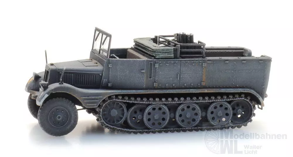 ARTITEC b.v. 6870583 - WM Sd.Kfz. 11 Leichter Zugkraftwagen 3 t grau Fertigmodell H0 1:87