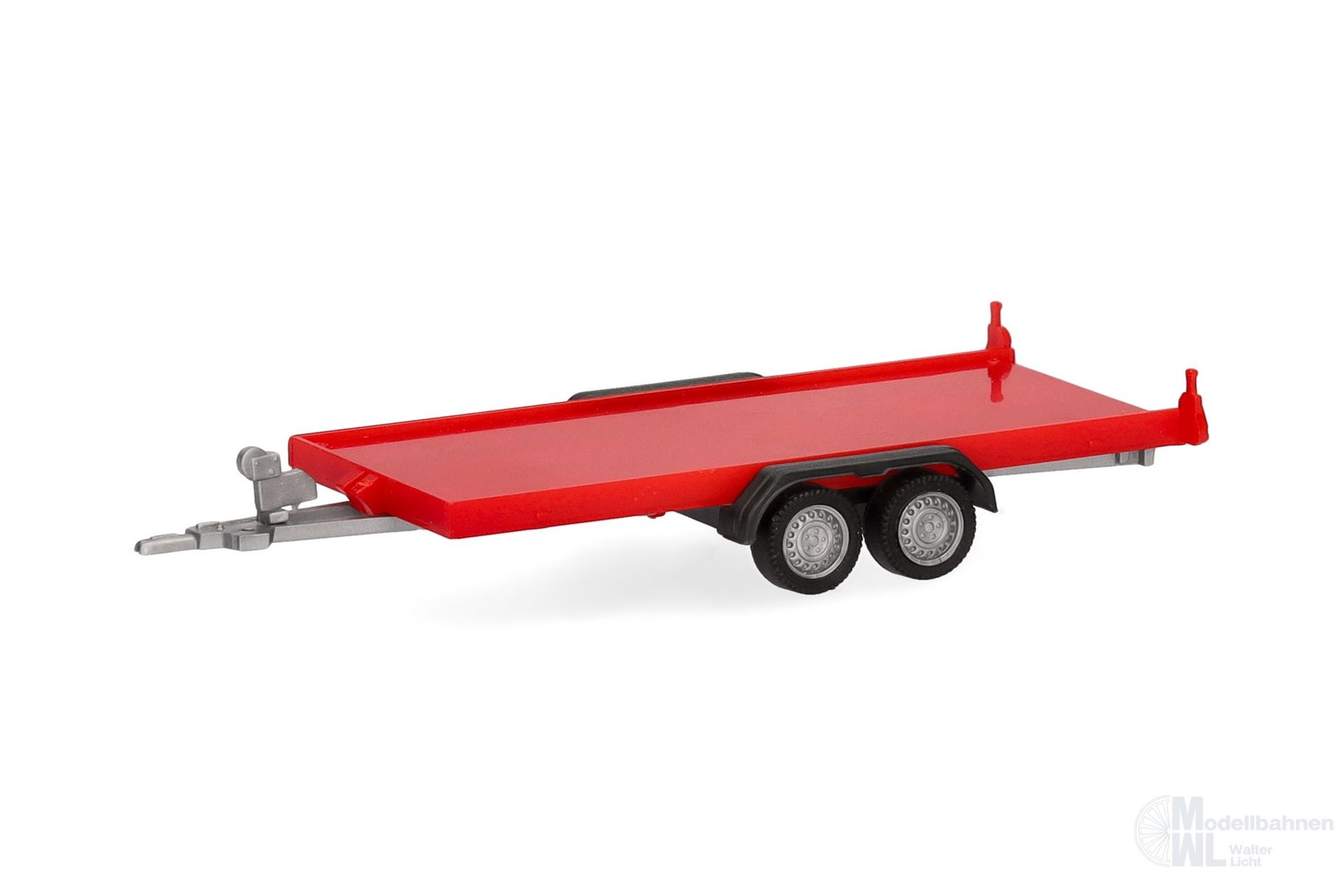 Herpa 052450-004 - PKW-Transportanhänger 2-achs rot H0 1:87 Herpa 052450-004 - PKW-Transportanhänger 2-achs rot H0 1:87
