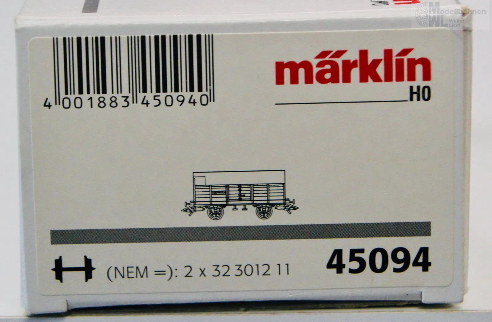 Märklin 45094 - MÄRKLIN - Torf-Munitionswagen K.Bay.Sts.B. Ep.I H0/WS