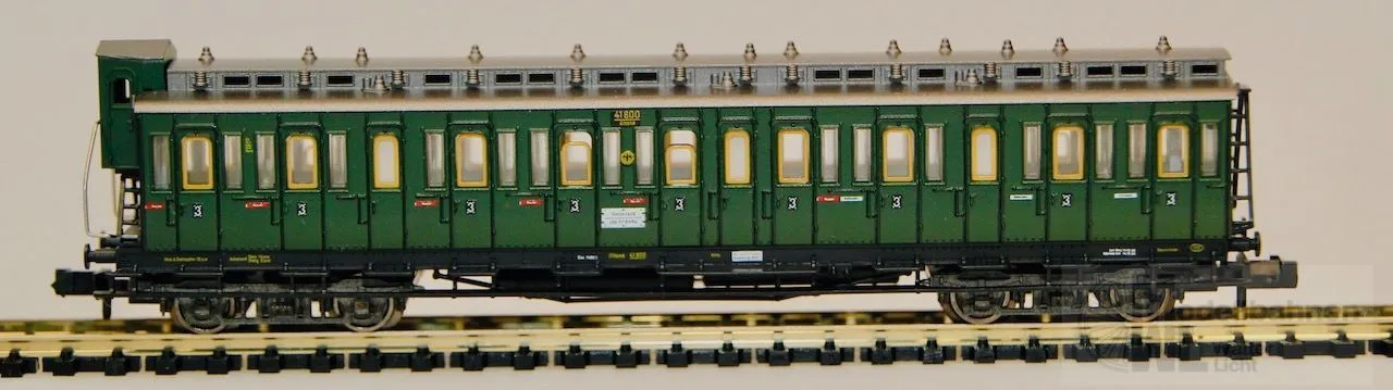 Fleischmann 8086 - FLEISCHMANN - Abteilwagen DRG Ep.II 3.Kl. Mit Bremserhaus N 1:160